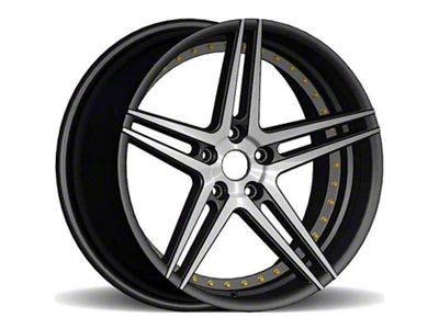 Rennen CSL-3 Black Machined with Gold Bolts Wheel; 19x9.5 (17-23 AWD Challenger)